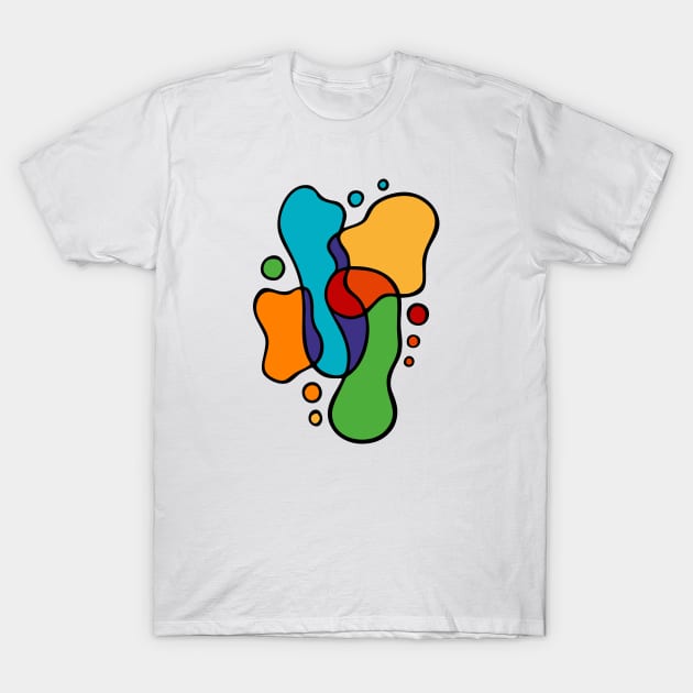 Abstract color T-Shirt by Frenzy Fox